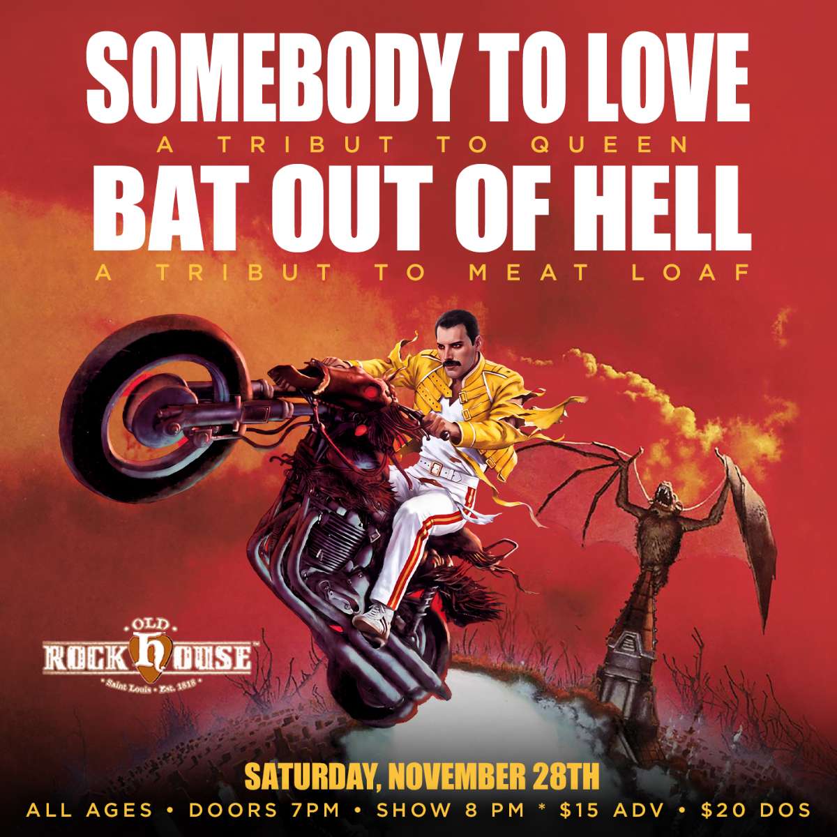 Somebody to Love: A Queen Tribute with Bat Out Of Hell: A Meatloaf Tribute